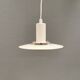 Une lampe suspendue minimaliste blanche de Lyfa Danemark, années 1980.