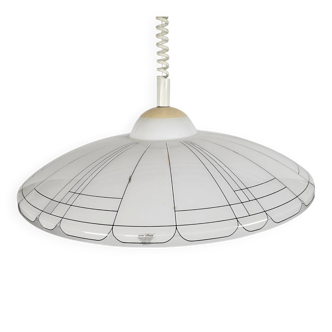 Mueblo - design Harvey Guzzini - pendant lamp - plastic - Yugoslavia - 70s