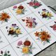 Vintage coffee table in wrought iron with floral tiles.