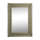 MIroir ancien de style Louis XV en stuc et bois patiné 58x43 cm