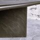 Massive Solid Square Slate Coffee Table, 1970s. France