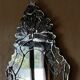 Venetian oval mirror 1970 vintage - 119x74cm