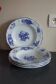 4 assiettes en faïence luneville vintage