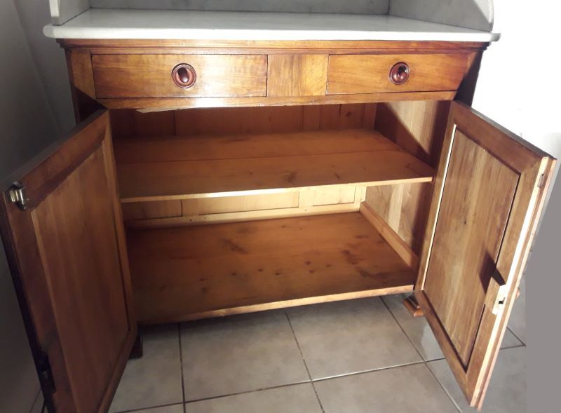 Toilet furniture, hairdresser 1900 marble