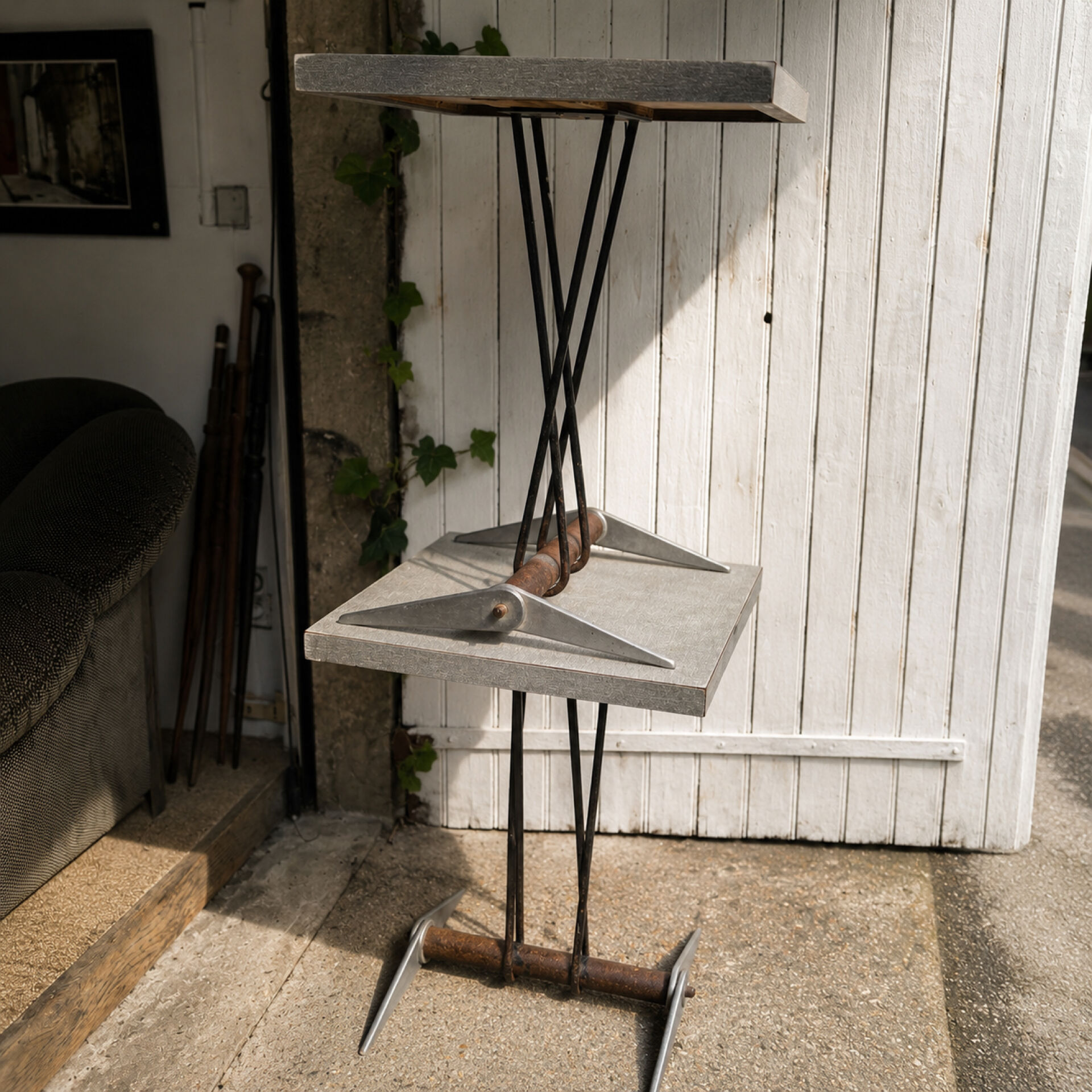 Pair of tables by Jean Prouvé 1938