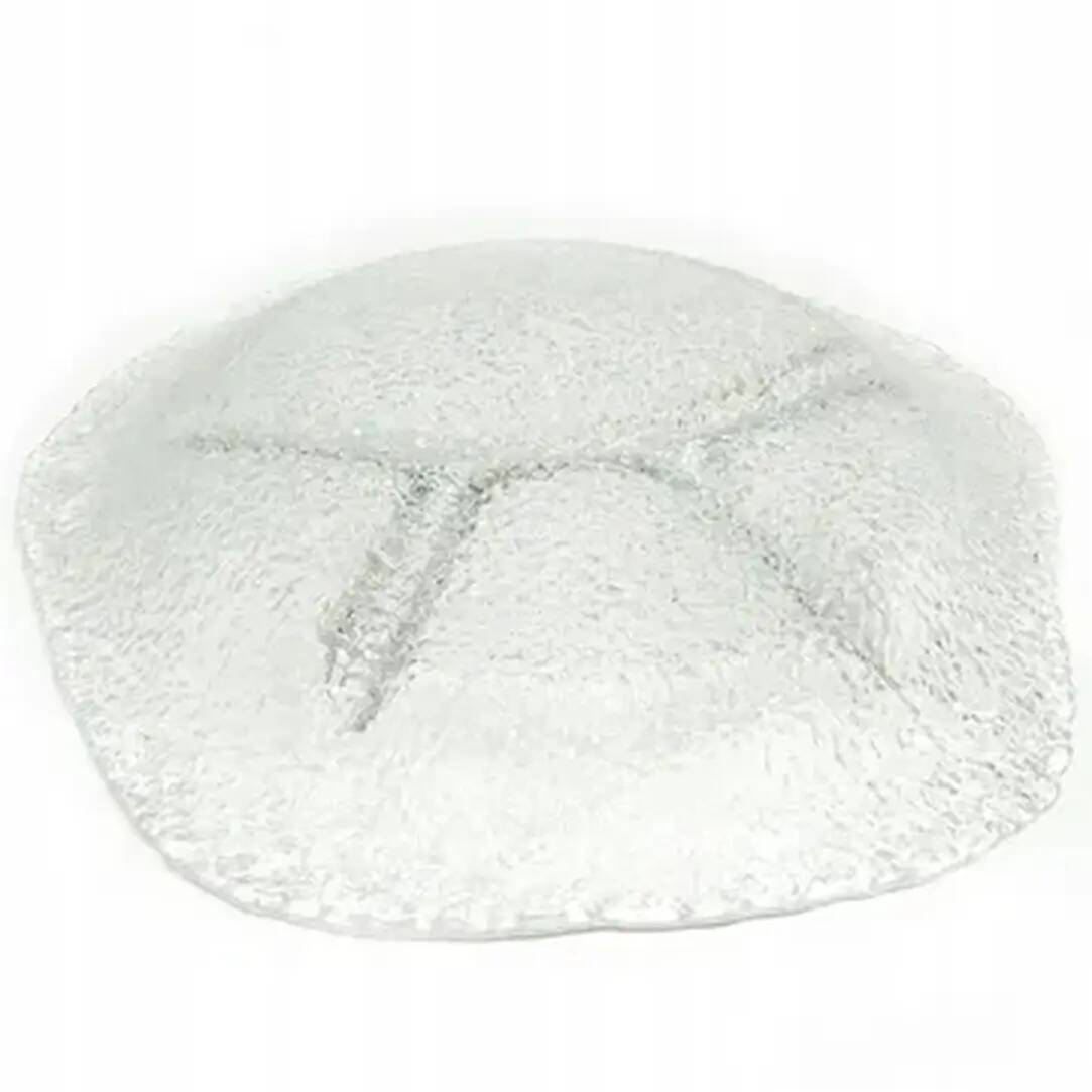Appetizer platter, mid-century modern, soda glass, design by J. S. Drost, Ząbkowice, Poland, 1970s