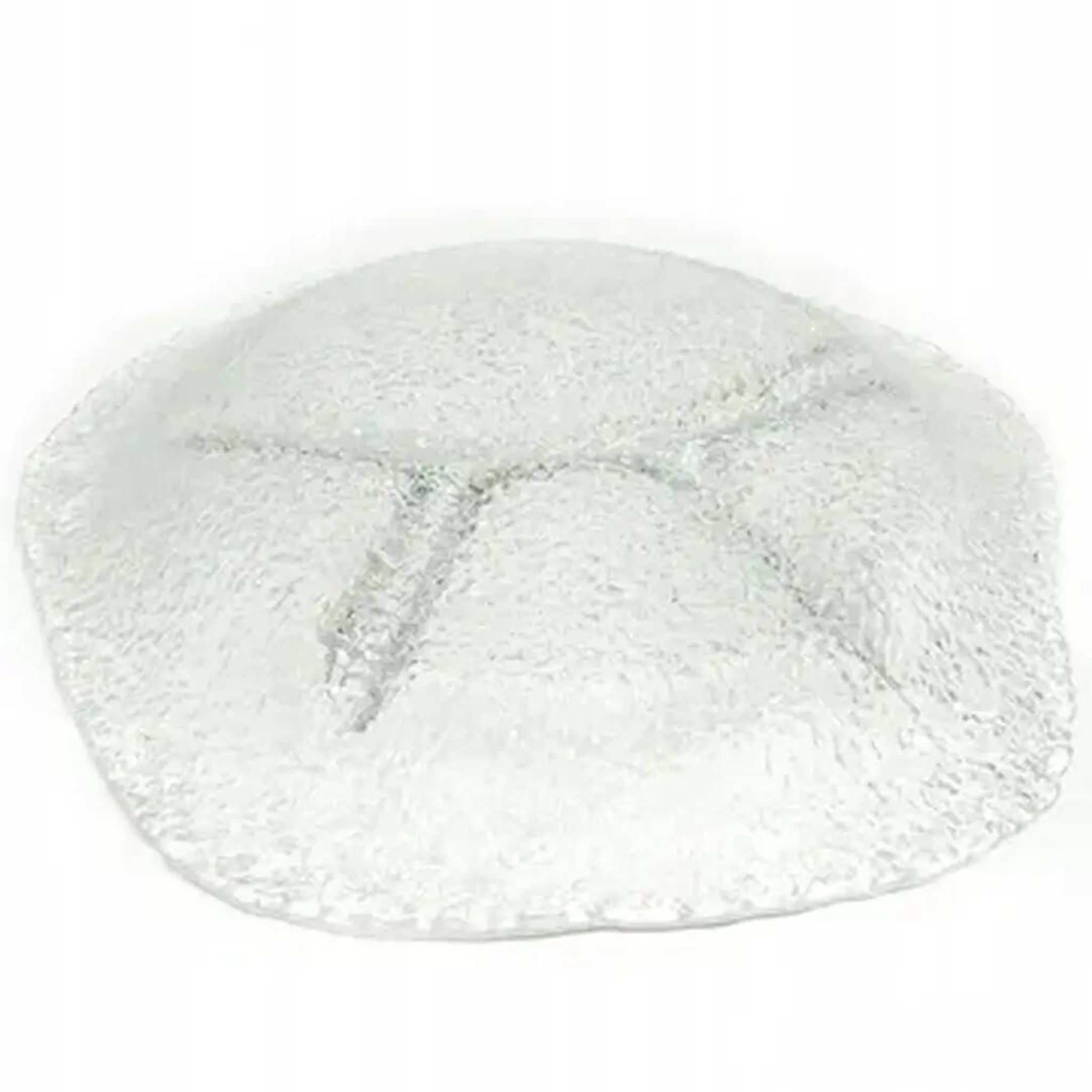 Appetizer platter, mid-century modern, soda glass, design by J. S. Drost, Ząbkowice, Poland, 1970s