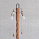 Turned Wooden Mid-Century French Floor Lamp