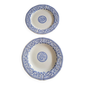 Plats de service Gien motifs bleus parfait état