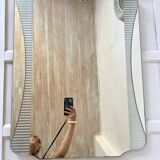 Miroir vintage rétro forme libre années 60 x 80