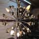 1970s chrome metal Sputnik chandelier