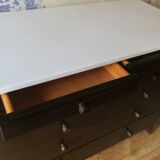 Commode italienne en acajou et marbre, années 1960