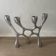 Vintage aluminium cast iron candlestick