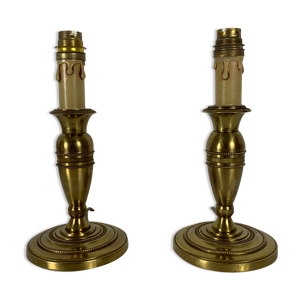 paire de lampes bronze