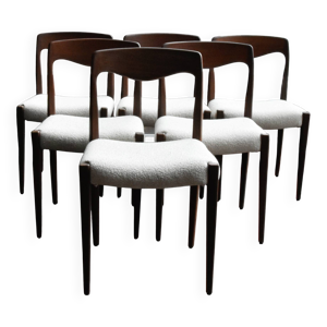 6 chaises danoises attribuées - niels moller