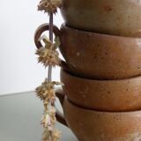 Set of 4 stoneware cups