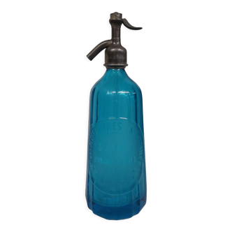Siphon à eau de Seltz bleu