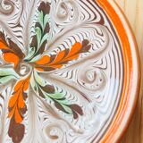 Romanian handicraft ceramic plate
