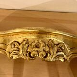 Pair of gilded wall shelves