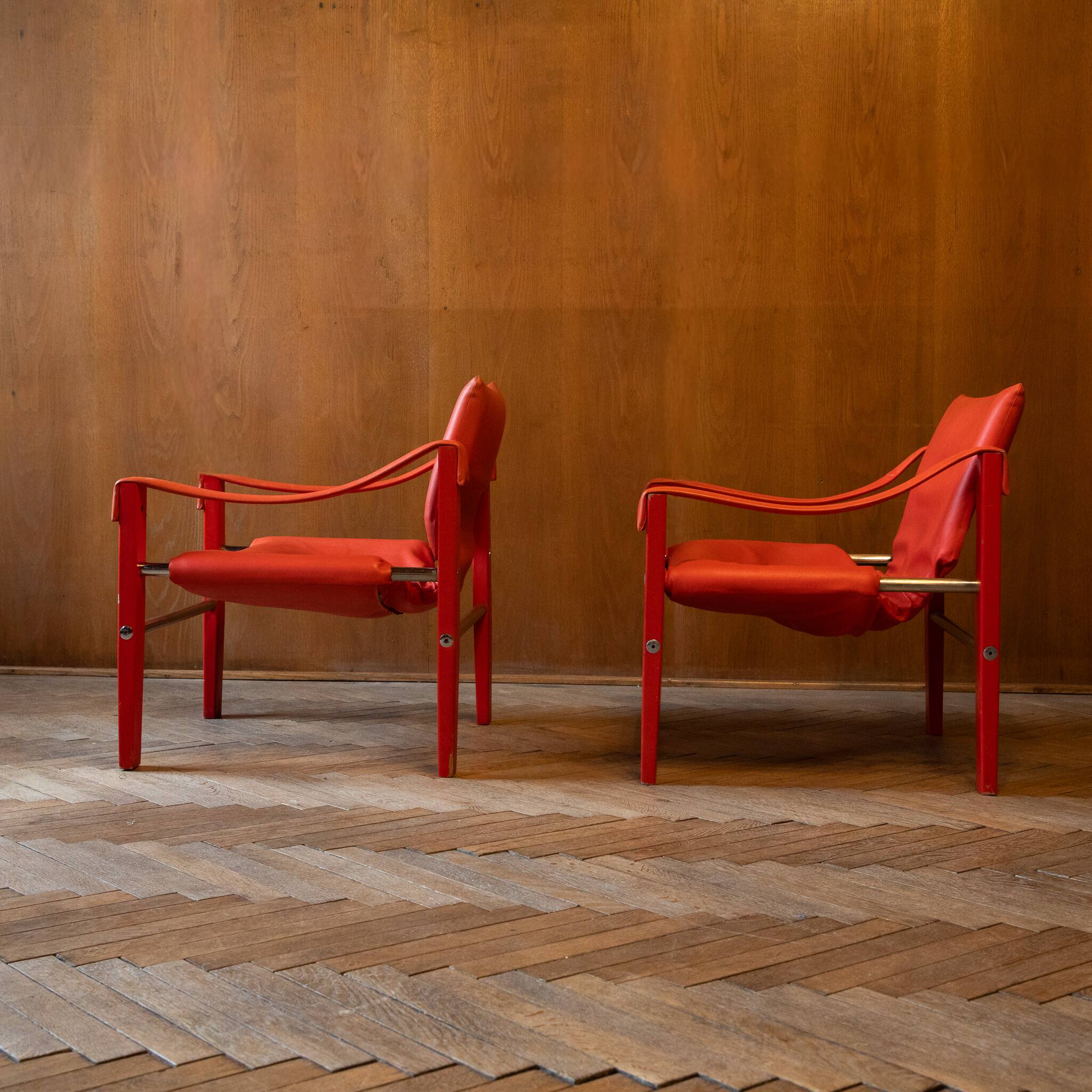 Safari lounge chairs by Maurice Burke