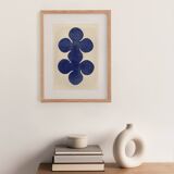 Original painting - LIV - 30x40cm - midnight blue - signed Eawy