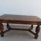Centenary table in solid oak – Spanish Renaissance style (180 cm).