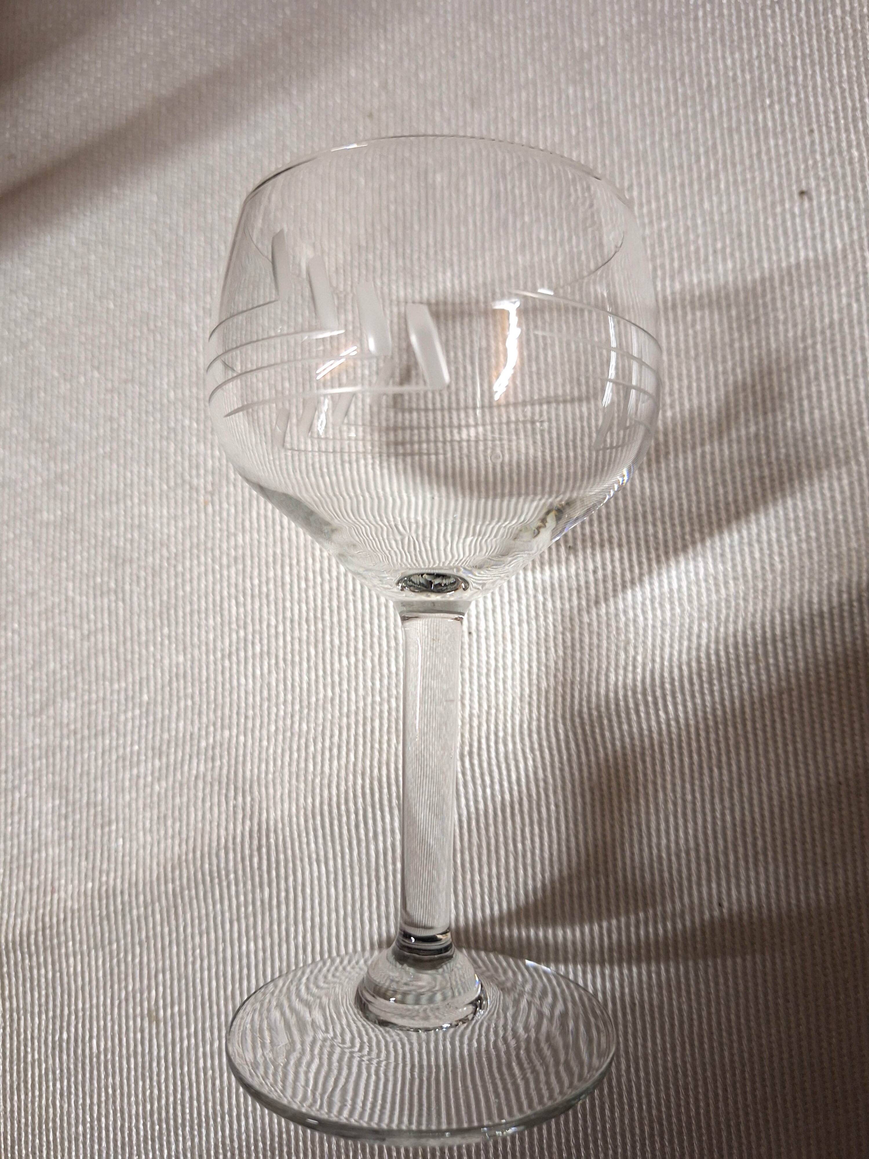 Service de verres en cristal