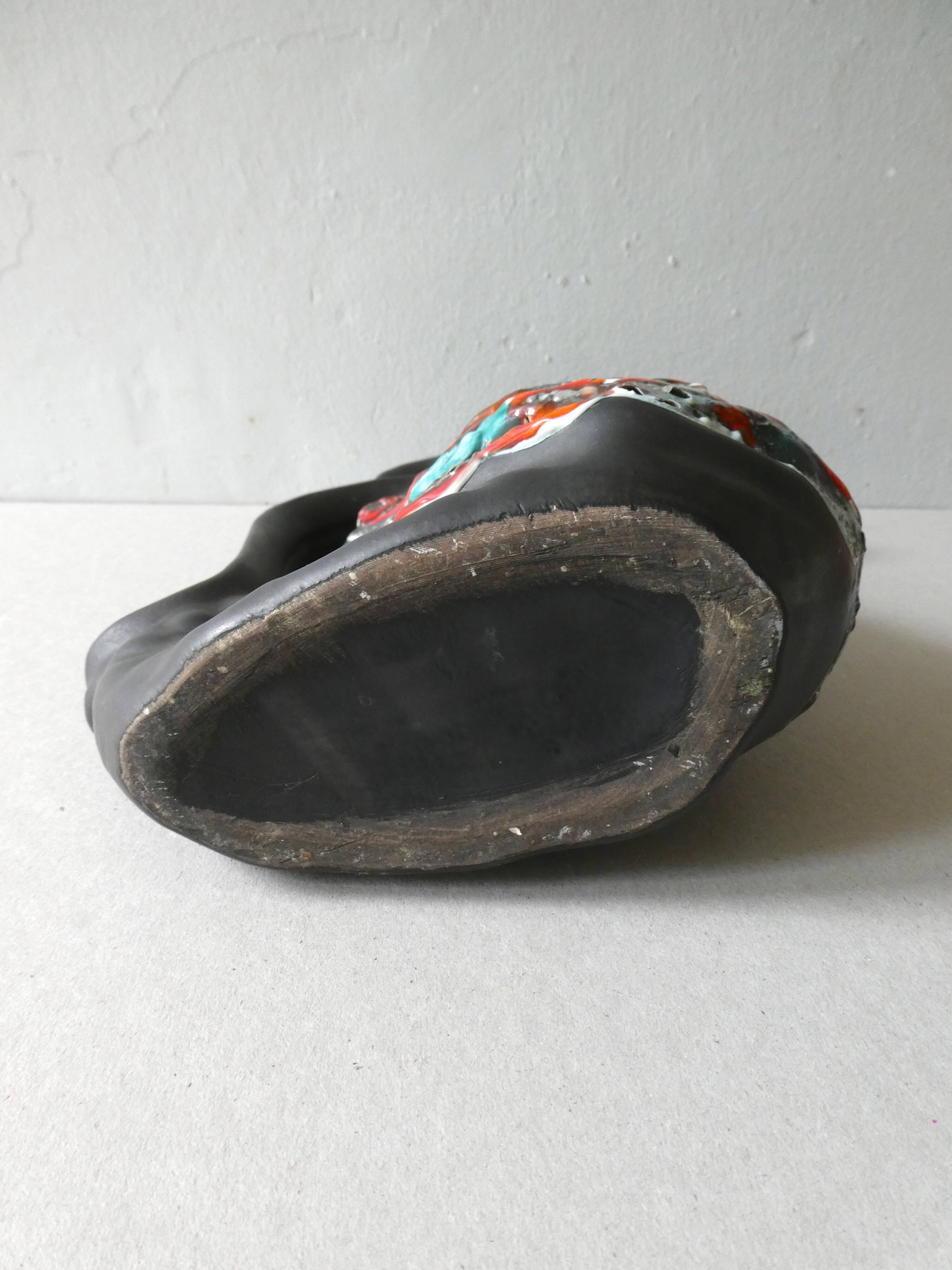 Zoomorphic ceramic pitcher vase, 60s