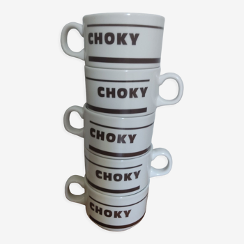 Tasse en porcelaine Choky churchill england années 50