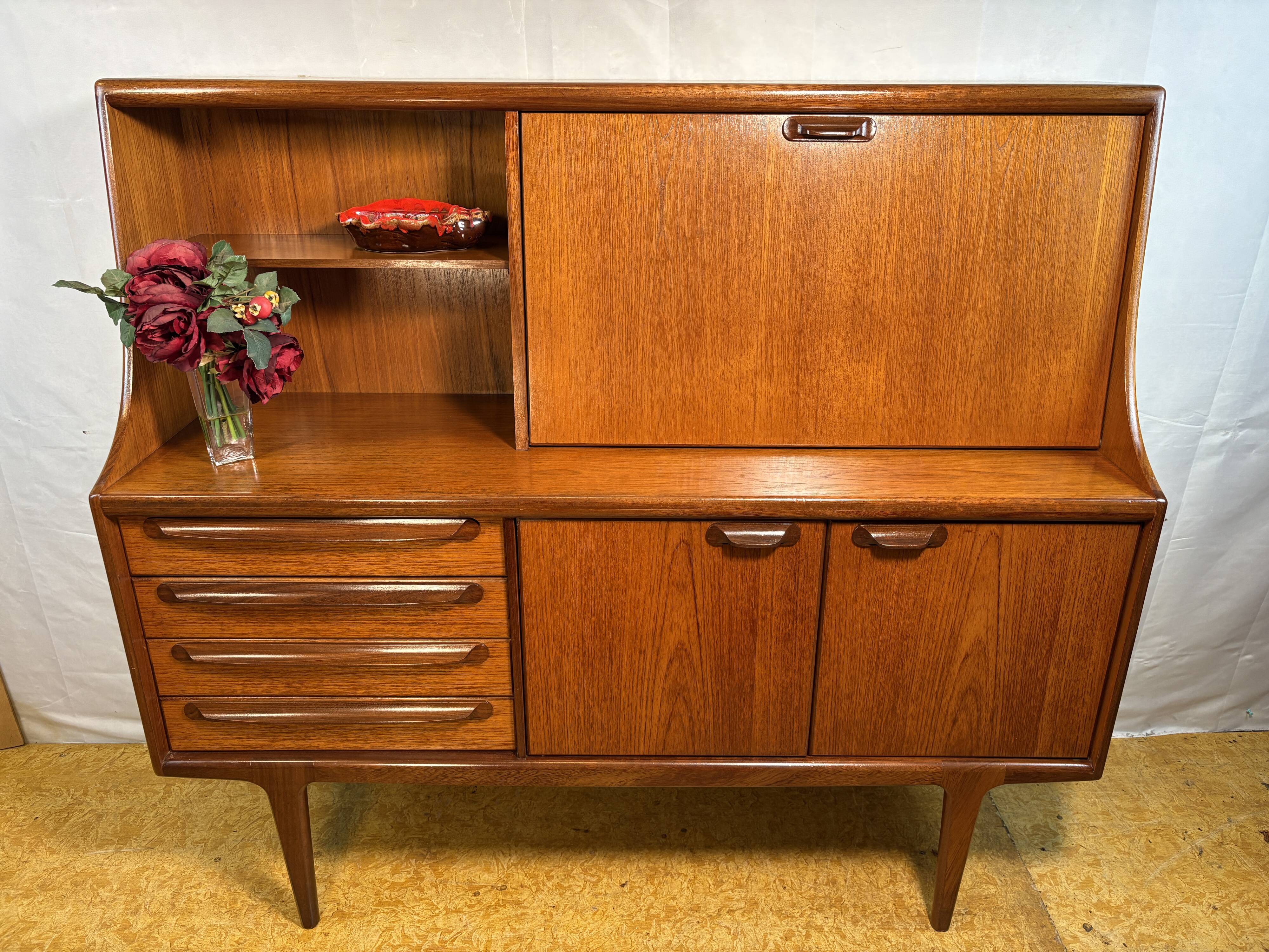 Vintage A. Younger “Sequence” Teak Highboard 1960 Designed by John Herbert