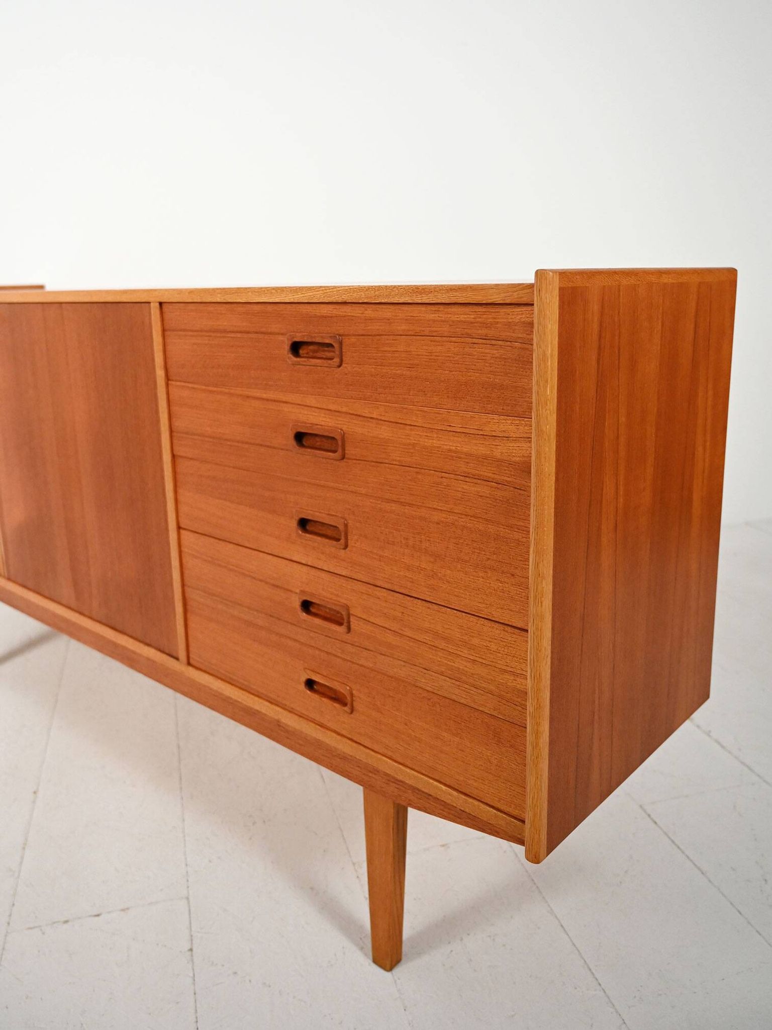 Elegant-lined Scandinavian 1960s sideboard