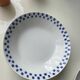 6 “checkerboard” soup plates Moulin des Loups