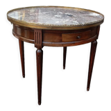 Table bouillotte style Louis XVI marble top