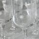 Set of 6 chiseled crystal digestive glasses