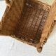 Panier à bûches en rotin tressé
