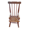 Toy wooden rocking chair.