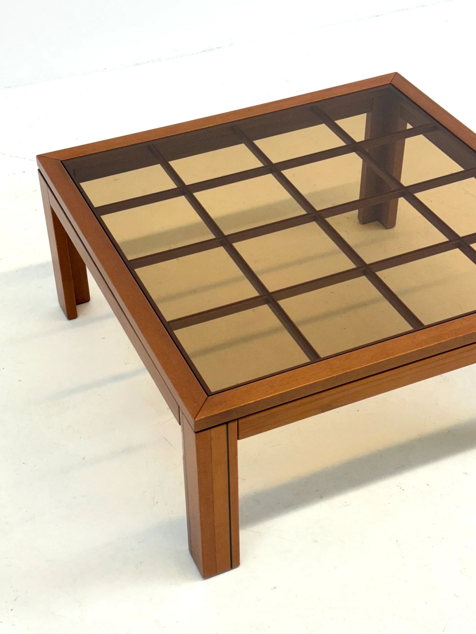 Brutalist Italian coffee table by Caccia alla Volpe for Linea Arredo