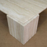Table basse œil en travertin 1970