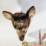 Ceramic deer head trophy