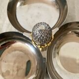 Servant in silver metal pine cone