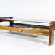 Percival Laver Vintage Wenge Glass Lectuur Holder Coffee Table, 70s