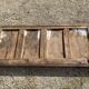 Antique wood headboard
