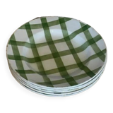 Set of 5 hollow plates moulin des loups