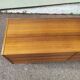 Vintage sideboard in wood, metal foot, 6 drawers