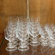 Series of 23 foot glasses, crystal