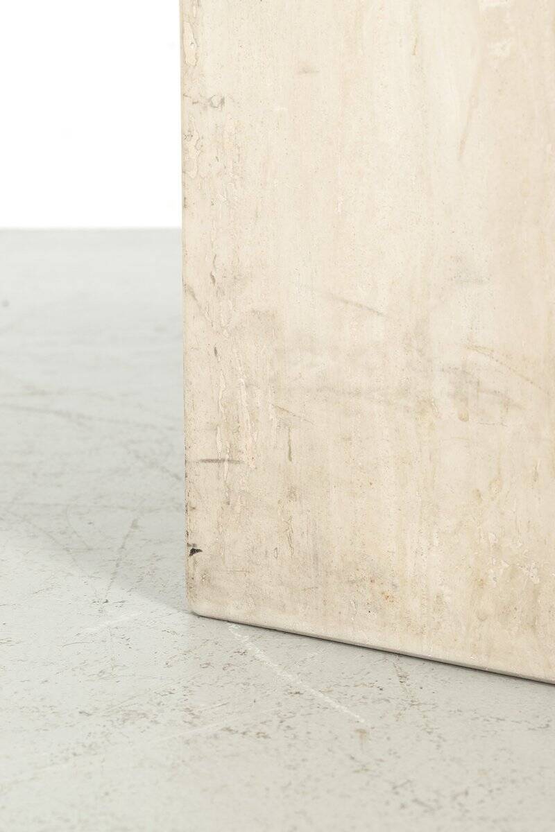 Vintage Travertine Side Table