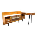 Modular desk and mid-century storage unit by Mojmír Požár, UP Závody, 1960s
