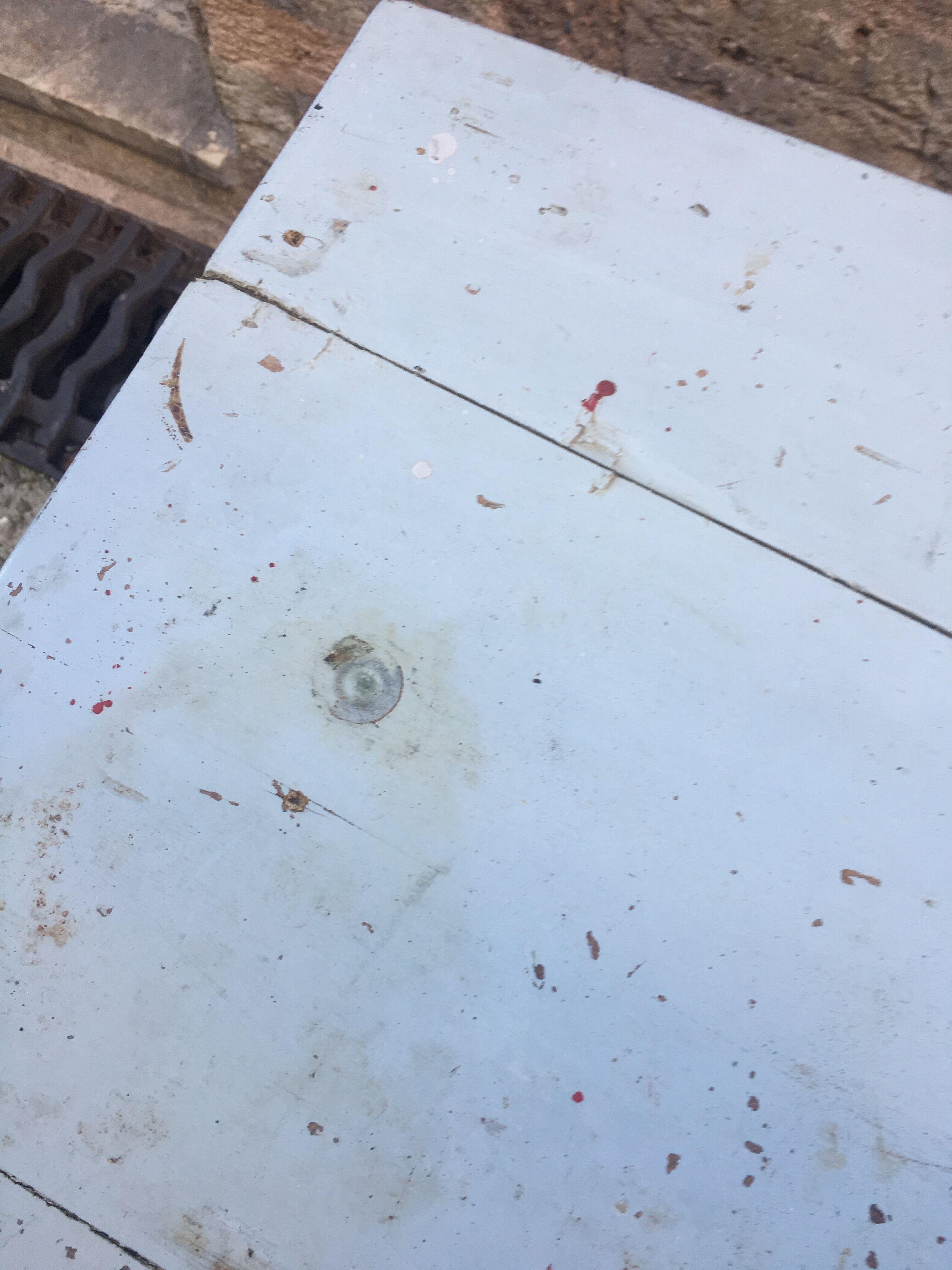 Small wooden farmhouse table