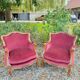Pair of Louis XV Style Walnut Bergeres, 19th Century