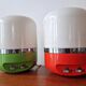 Set of Two Midcentury Table Lamps, Space Age, Adriano Rampoldi, Italy, 1970s